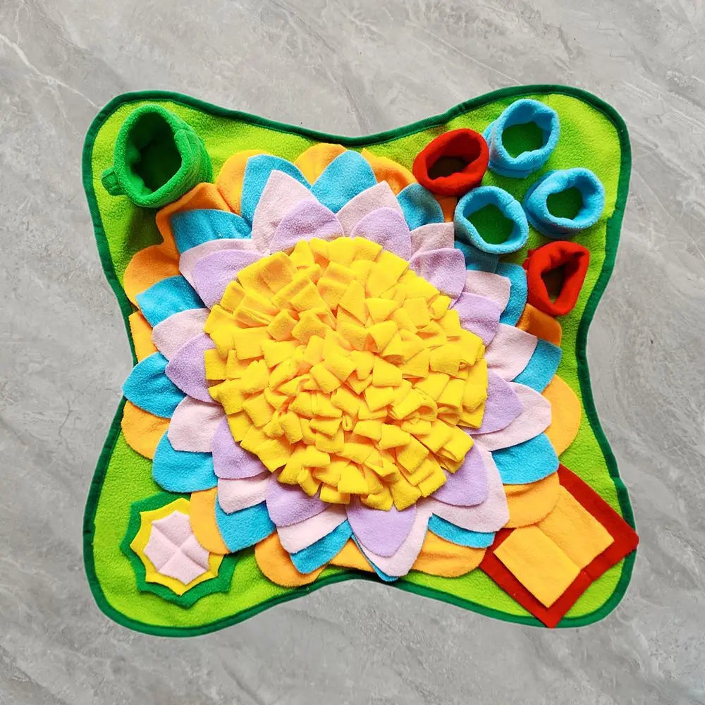 Sunflower snuffle mat in green