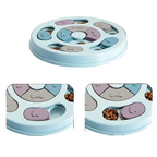 Close-up of the puzzle feeder covers