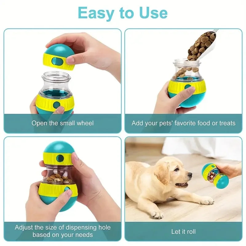 How to fill and adjust the wobble treat dispenser