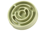 Green round maze slow feeder bowl